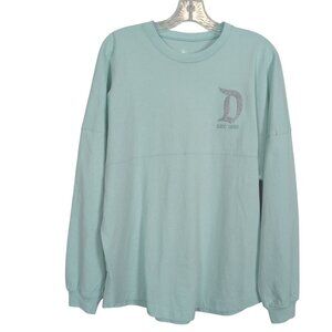 Disney collection by Spirit Vintage Aqua‎ Jersey Disneyland Resort long sleeve S